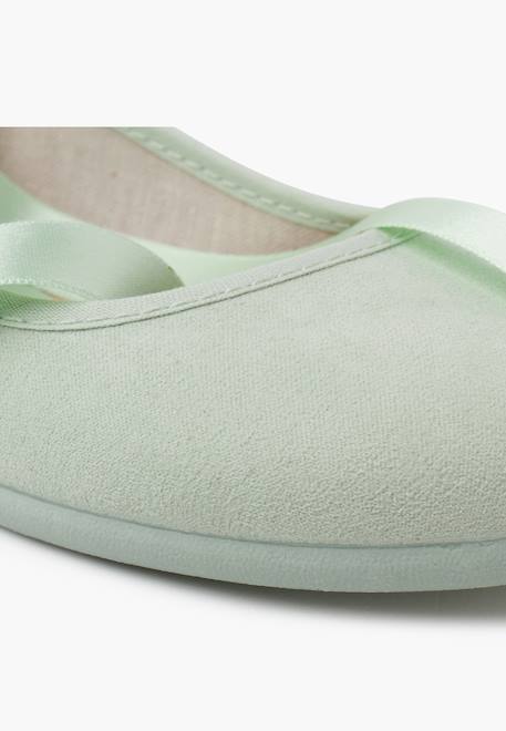 Ballerines pour fille et femme avec rubans en satin et bride Beige+Bleu de france+Bleu marine+Bleu pastel+Gris foncé+Gris perle+Olive verte+Rose claire+Sable+Taupe+Vert pastel 62 - vertbaudet enfant 