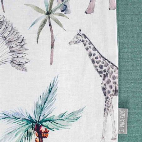 Gigoteuse légère tog 1,5 kimono safari Safari, vert, gris, blanc 3 - vertbaudet enfant 