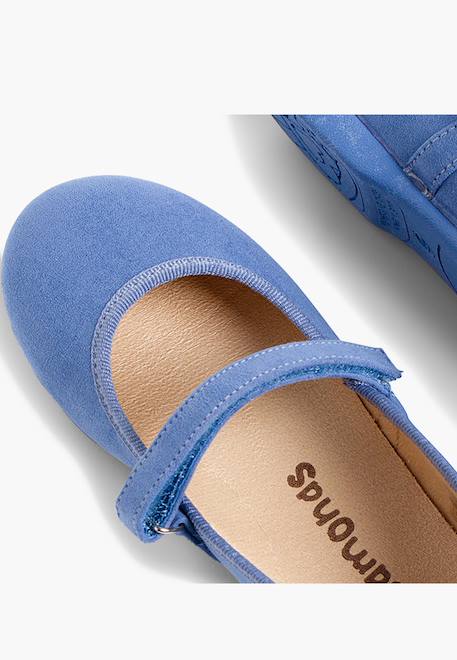 Chaussures fille en serratex avec à scratch Bleu azur+Bleu marine+Noir+Rose+Rouge+Vert 6 - vertbaudet enfant 
