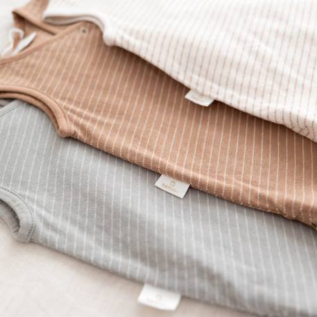 Gigoteuse sans manches été - tog 1 jersey confort Stripe muffin+Stripe shadow 5 - vertbaudet enfant 