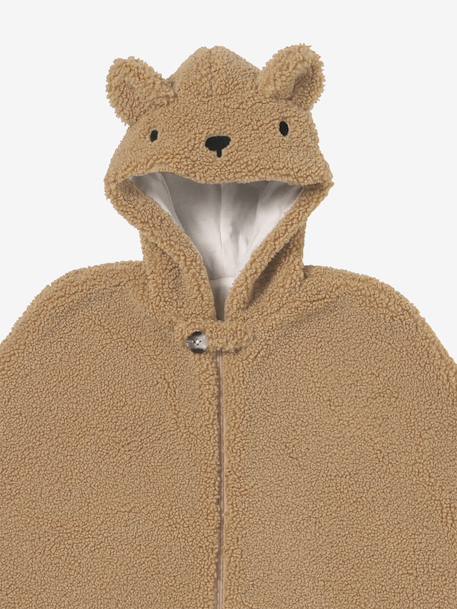 Poncho adaptable siège auto & porte bébé 18-36 mois beige+cappuccino+écru 4 - vertbaudet enfant 