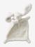 Doudou lapin bi-matière personnalisable blanc+rose 2 - vertbaudet enfant 