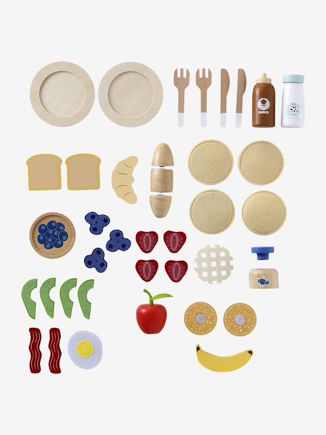 Grand set du petit-déjeuner en feutrine et bois FSC® bois 5 - vertbaudet enfant 