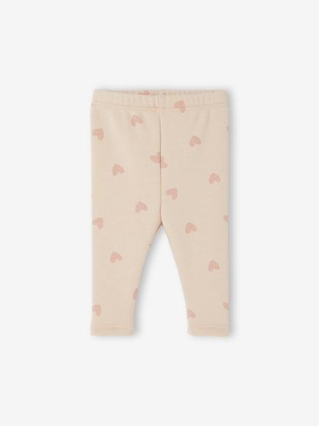 Legging bébé doublé en maille polaire bleu nuit+rose poudré 4 - vertbaudet enfant 