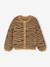 Gilet fille motif maille mousseuse chocolat+écru+marron+vert 1 - vertbaudet enfant 