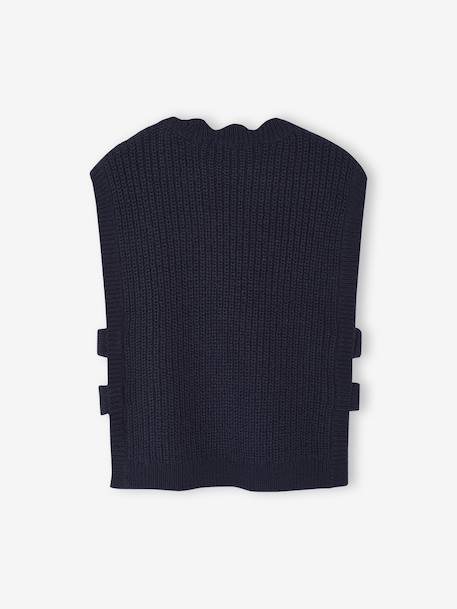 Pull fantaisie sans manche fille marine 2 - vertbaudet enfant 