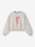 Sweat fillle détail glitter forme raccourcie gris chiné 2 - vertbaudet enfant 