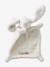 Doudou lapin bi-matière personnalisable blanc+rose 4 - vertbaudet enfant 