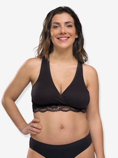 Vêtements de grossesse-Lingerie-Soutien-gorge cache-coeur de grossesse et d'allaitement en coton bio