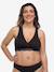 Soutien-gorge cache-coeur de grossesse et d'allaitement en coton bio Noir 1 - vertbaudet enfant 