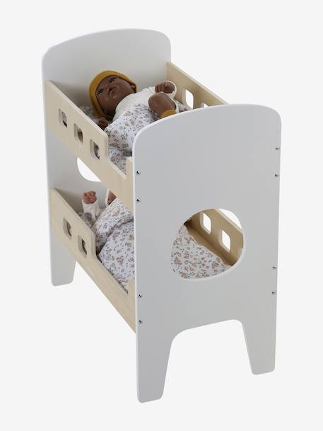 Lit superposé poupon en bois FSC® blanc 5 - vertbaudet enfant 