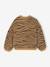 Gilet fille motif maille mousseuse chocolat+écru+marron+vert 2 - vertbaudet enfant 