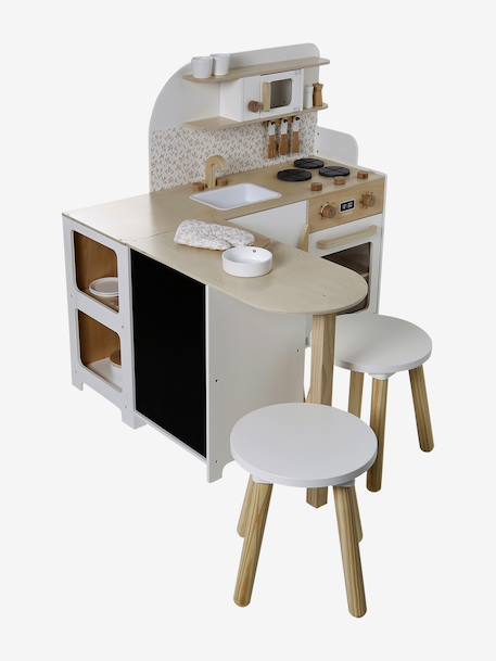 Cuisine d'angle avec accessoires en bois FSC® blanc 9 - vertbaudet enfant 