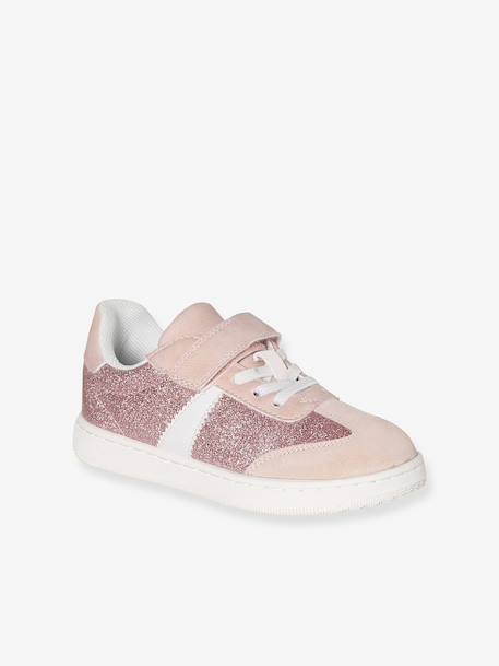 Baskets enfant fille lacets élastiqués lot rose+rose 1 - vertbaudet enfant 