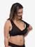 Soutien-gorge cache-coeur de grossesse et d'allaitement en coton bio Noir 2 - vertbaudet enfant 