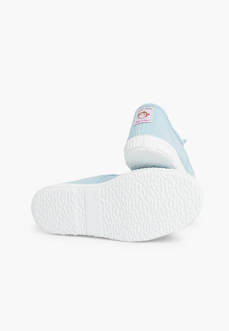 Tennis en toile avec bout caoutchouc sans lacets Aigue-marine+Anthracite+Blanc+Bleu+Bleu marine+Bleu navy+Bordeaux+Ciel clair+Gris+Jaune citron+Lavande pastel+Noir+Ocre+Rouge+Sable+Vert fougère+Vert militaire 43 - vertbaudet enfant 
