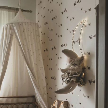 Trophée mural lune venise en lin – décoration chambre bébé enfant Beige, lune, venise 5 - vertbaudet enfant 