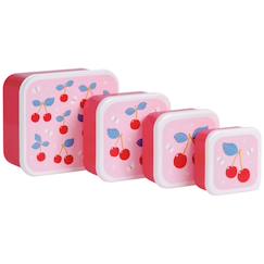 Puériculture-Lot de 4 boîtes à goûter