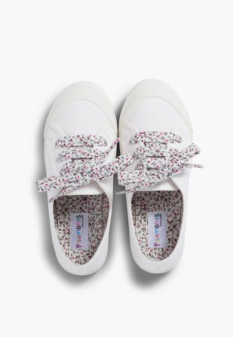 Tennis en toile avec lacets Blanc+Bleu+Bleu denim+Bleu marine+Grenat+Gris 6 - vertbaudet enfant 