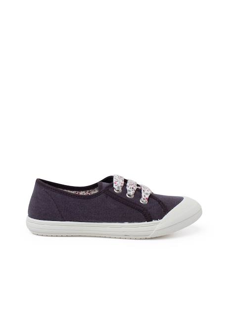 Tennis en toile avec lacets Blanc+Bleu+Bleu denim+Bleu marine+Grenat+Gris 13 - vertbaudet enfant 