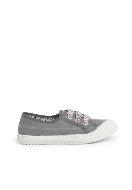 Tennis en toile avec lacets Blanc+Bleu+Bleu denim+Bleu marine+Grenat+Gris 31 - vertbaudet enfant 