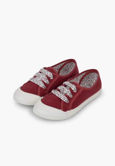 Tennis en toile avec lacets Blanc+Bleu+Bleu denim+Bleu marine+Grenat+Gris 29 - vertbaudet enfant 
