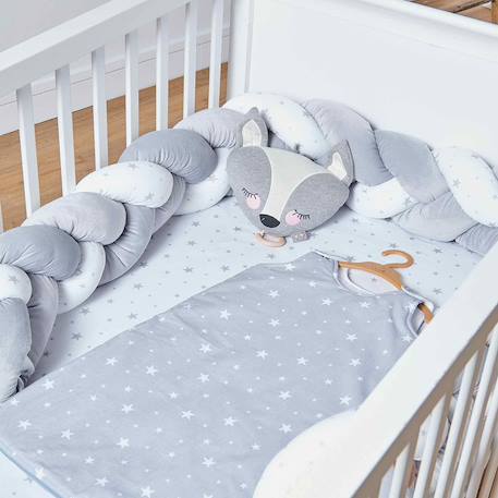 Gigoteuse turbulette en coton stella Stella, imprimé étoiles blanc+Stella, imprimé étoiles blanc, gris 5 - vertbaudet enfant 