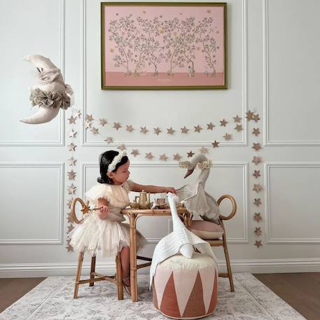Trophée mural lune venise en lin – décoration chambre bébé enfant Beige, lune, venise 6 - vertbaudet enfant 