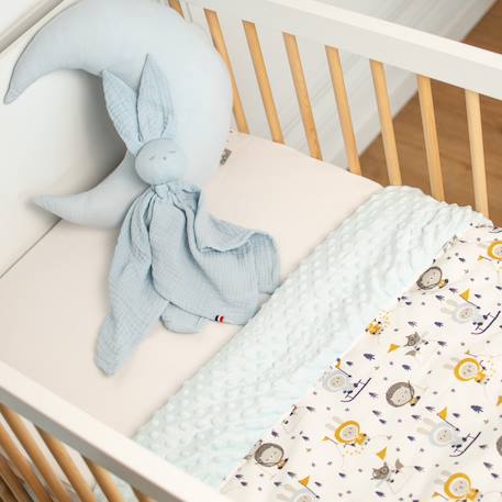 Couverture réversible en minky eskimo Eskimo, bleu 2 - vertbaudet enfant 