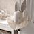 Trophée mural lapin flora en lin – décoration chambre bébé enfant Beige, flora+Beige, marron 2 - vertbaudet enfant 