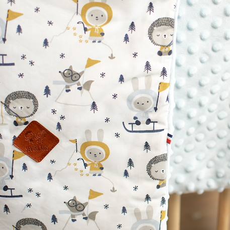 Couverture réversible en minky eskimo Eskimo, bleu 4 - vertbaudet enfant 