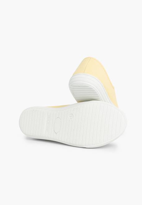 Tennis en toile avec lacets Blanc+Bleu+Gris+Jaune 22 - vertbaudet enfant 