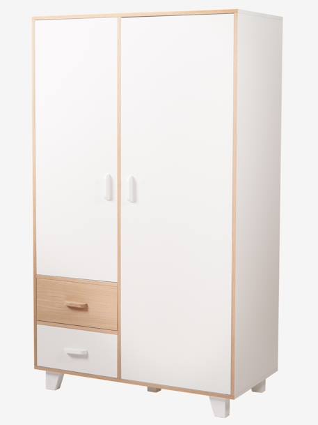 Armoire 2 portes + 2 tiroirs HOPLA blanc 6 - vertbaudet enfant 