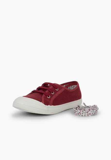 Tennis en toile avec lacets Blanc+Bleu+Bleu denim+Bleu marine+Grenat+Gris 26 - vertbaudet enfant 