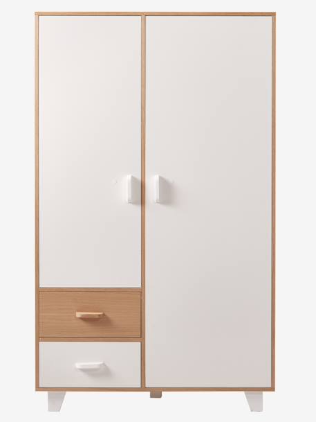 Armoire 2 portes + 2 tiroirs HOPLA blanc 7 - vertbaudet enfant 