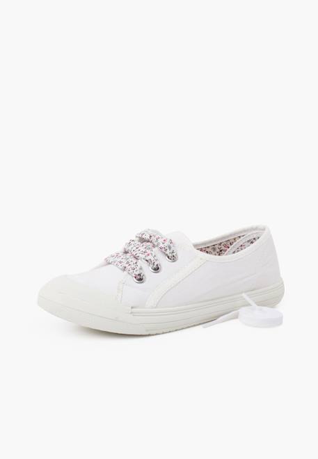 Tennis en toile avec lacets Blanc+Bleu+Bleu denim+Bleu marine+Grenat+Gris 3 - vertbaudet enfant 