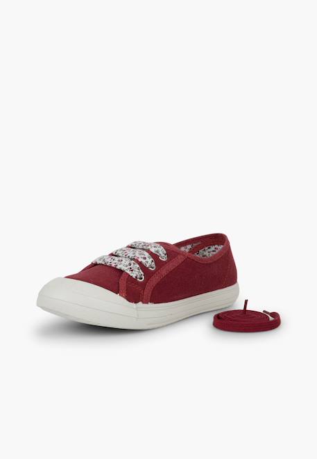 Tennis en toile avec lacets Blanc+Bleu+Bleu denim+Bleu marine+Grenat+Gris 27 - vertbaudet enfant 