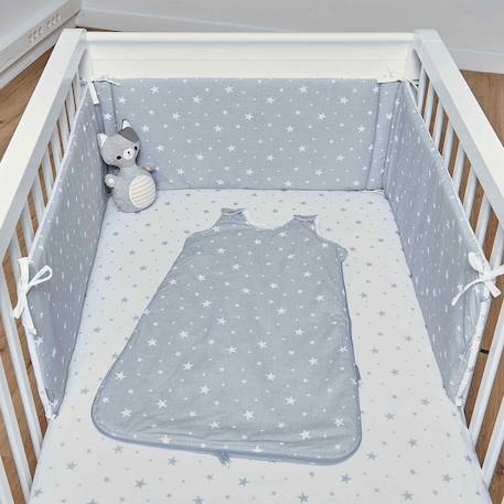 Gigoteuse turbulette en coton stella Stella, imprimé étoiles blanc+Stella, imprimé étoiles blanc, gris 6 - vertbaudet enfant 