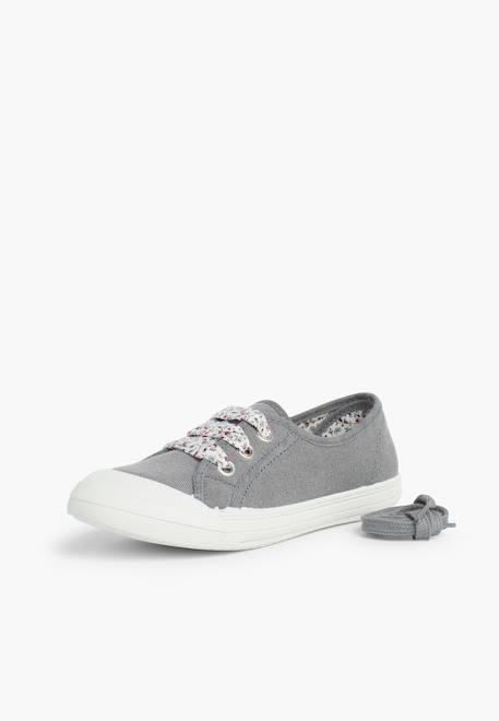 Tennis en toile avec lacets Blanc+Bleu+Bleu denim+Bleu marine+Grenat+Gris 33 - vertbaudet enfant 