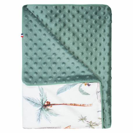 Couverture légère en minky safari Safari, vert, gris, blanc+Safari, vert, gris, blanc 1 - vertbaudet enfant 