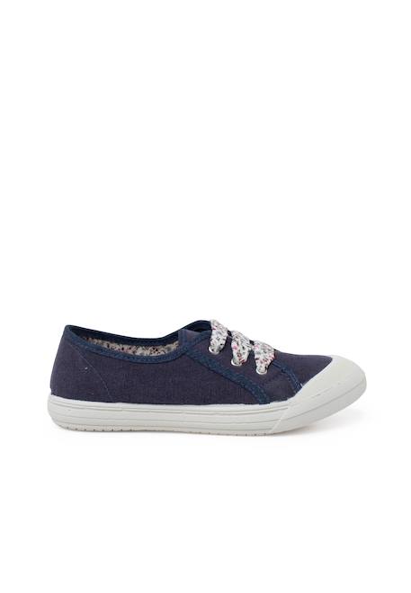 Tennis en toile avec lacets Blanc+Bleu+Bleu denim+Bleu marine+Grenat+Gris 19 - vertbaudet enfant 