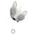 Peluche musicale renard en coton bio Gris 1 - vertbaudet enfant 