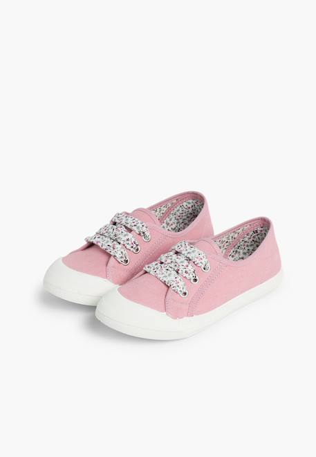 Tennis en toile avec lacets Rose 5 - vertbaudet enfant 