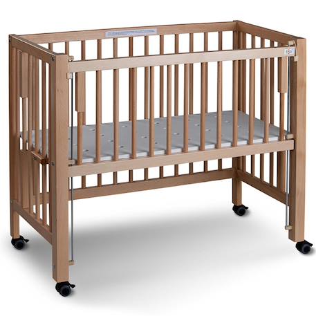Lit berceau co-dodo à barrières coulissantes sophie Blanc+Bois naturel 7 - vertbaudet enfant 