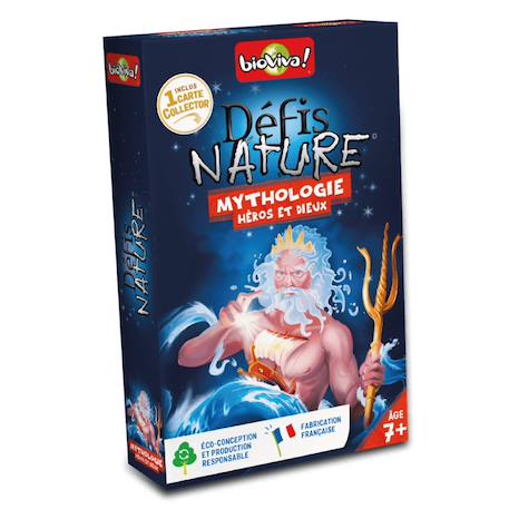 Jeu de cartes défis nature - mythologie héros et dieux - fabriqué en france MULTICOLORE 1 - vertbaudet enfant 