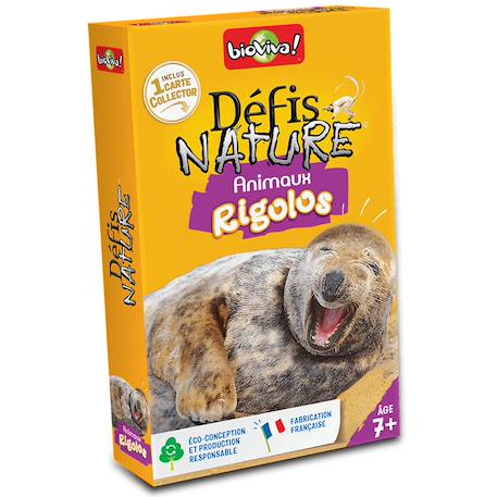 Jeu de cartes défis nature - animaux rigolos - fabriqué en france MULTICOLORE 1 - vertbaudet enfant 