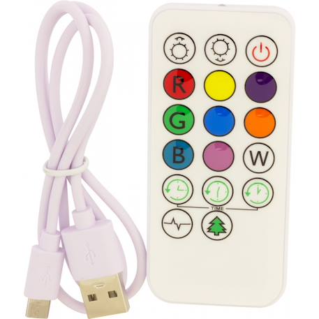 Veilleuse girafe blanche avec télécommande Blanc 2 - vertbaudet enfant 