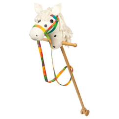 Jouet-Cheval blanc à bâton