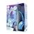 Casque lumineux pliable bluetooth et filaire la reine des neiges avec limitation du volume Violet 2 - vertbaudet enfant 
