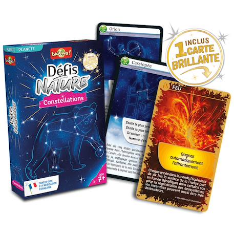 Jeu de cartes défis nature - constellations - fabriqué en france MULTICOLORE 2 - vertbaudet enfant 
